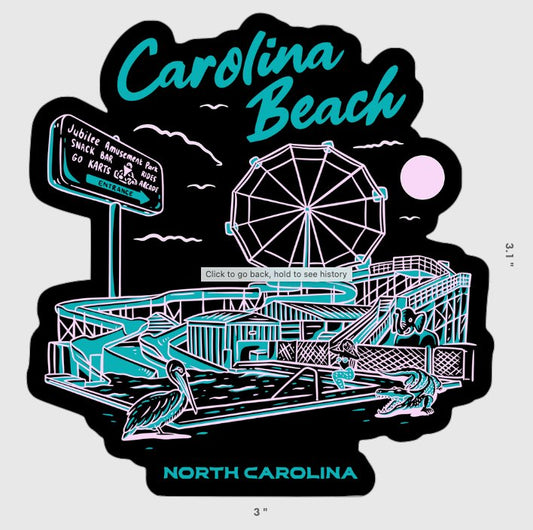 Carolina Beach Sticker - Local Ties Clothing